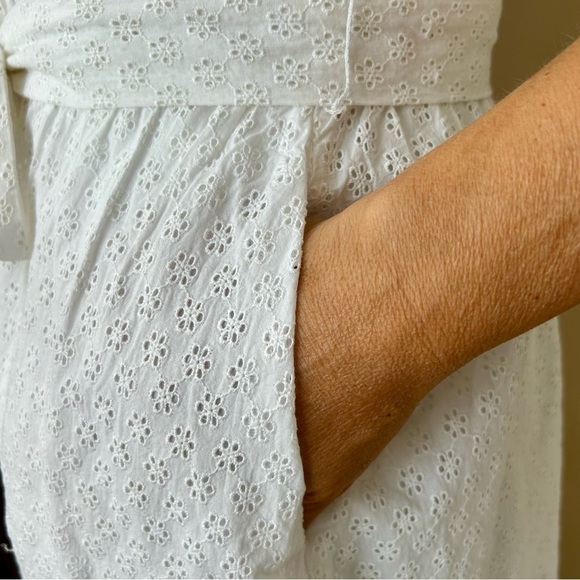 Draper James Collection Willow White Button Front Eyelet Lace Dress Size 2 NWT - Picture 10 of 15